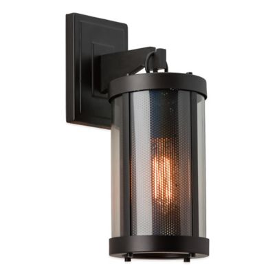 Feiss Bluffton 1-Light Wall-Mount Outdoor Bracket in Oil Rubbed Bronze - Bed Bath & Beyond